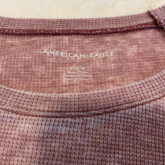American Eagle long sleeve purple top. Size M - Picture 4 of 7